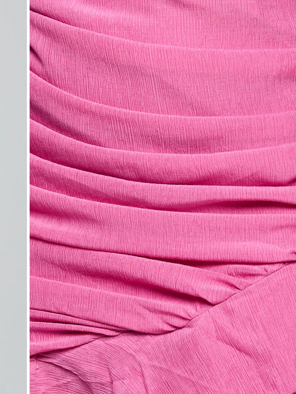 Showpo. Hot Pink One-Shoulder Ruffle Mini Dress - Picture 8 of 8